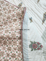 Load image into Gallery viewer, Dusty Bloom - Block Printed Muslin Quilt
