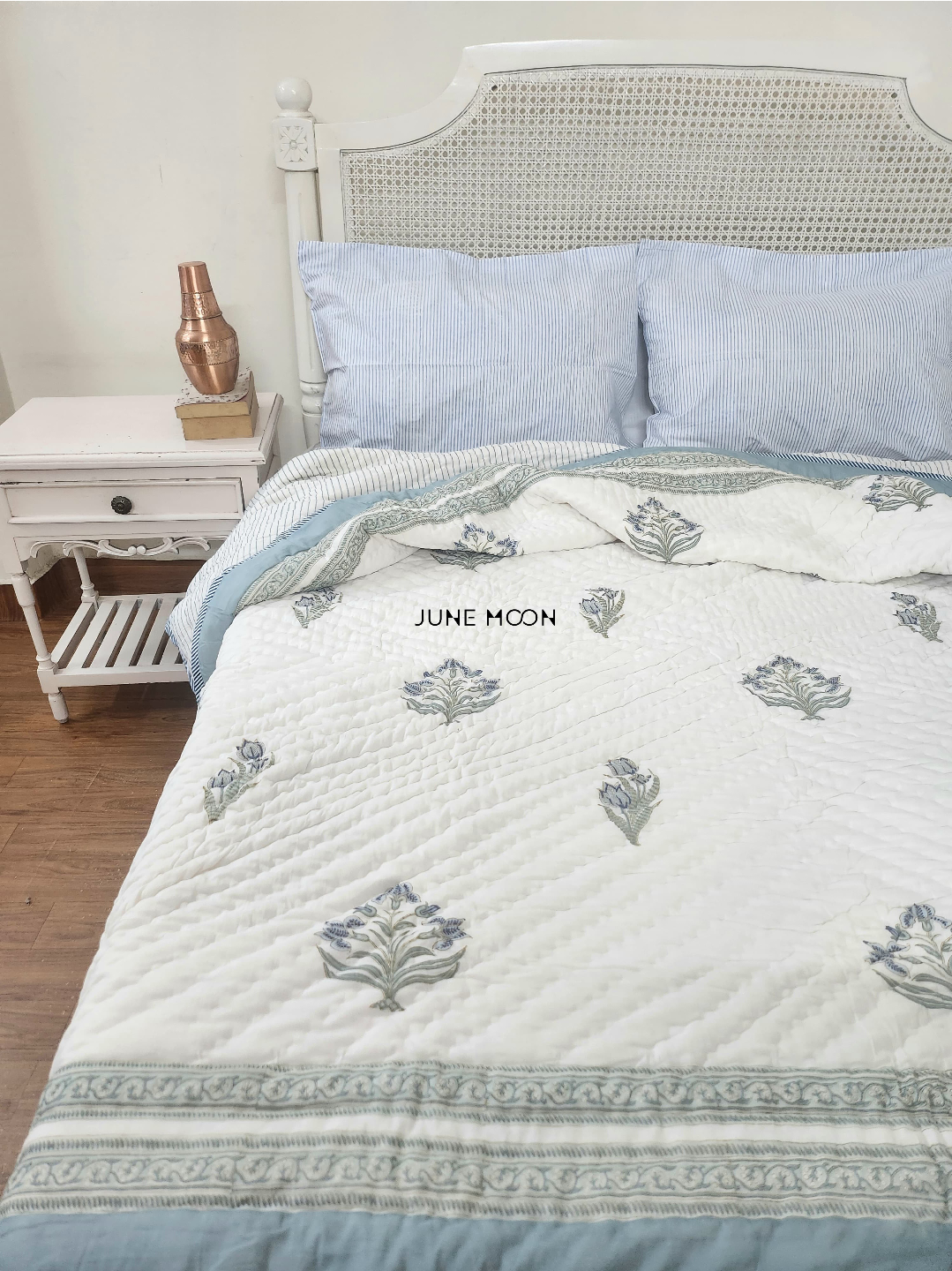 Riverside - Block Printed Muslin Quilt