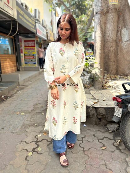 Aizah - Block Printed Kurta