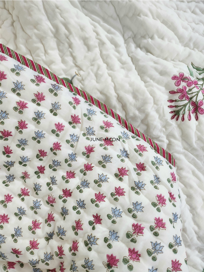 By The Orchard- Block Printed Muslin Quilt