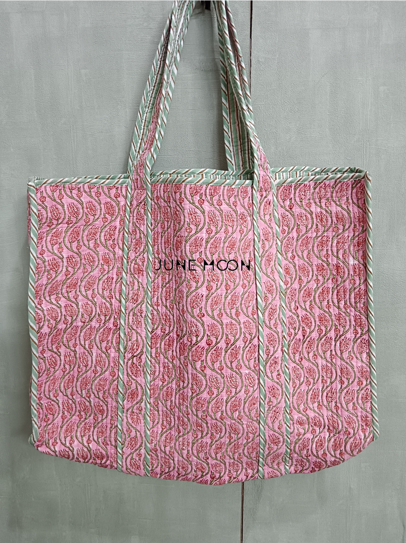 Roza - Block Printed Tote Bag