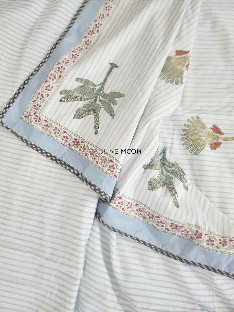 Grass Is Green - Block Printed Muslin Dohar