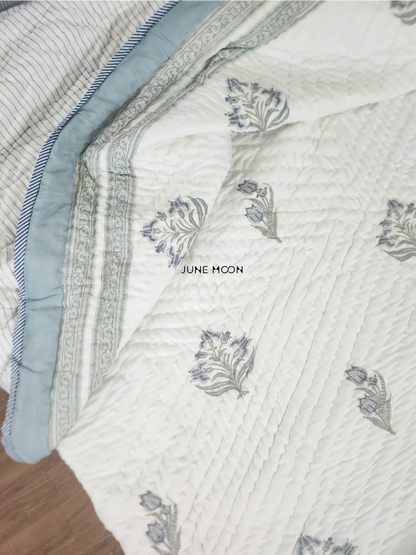 Riverside - Block Printed Muslin Quilt
