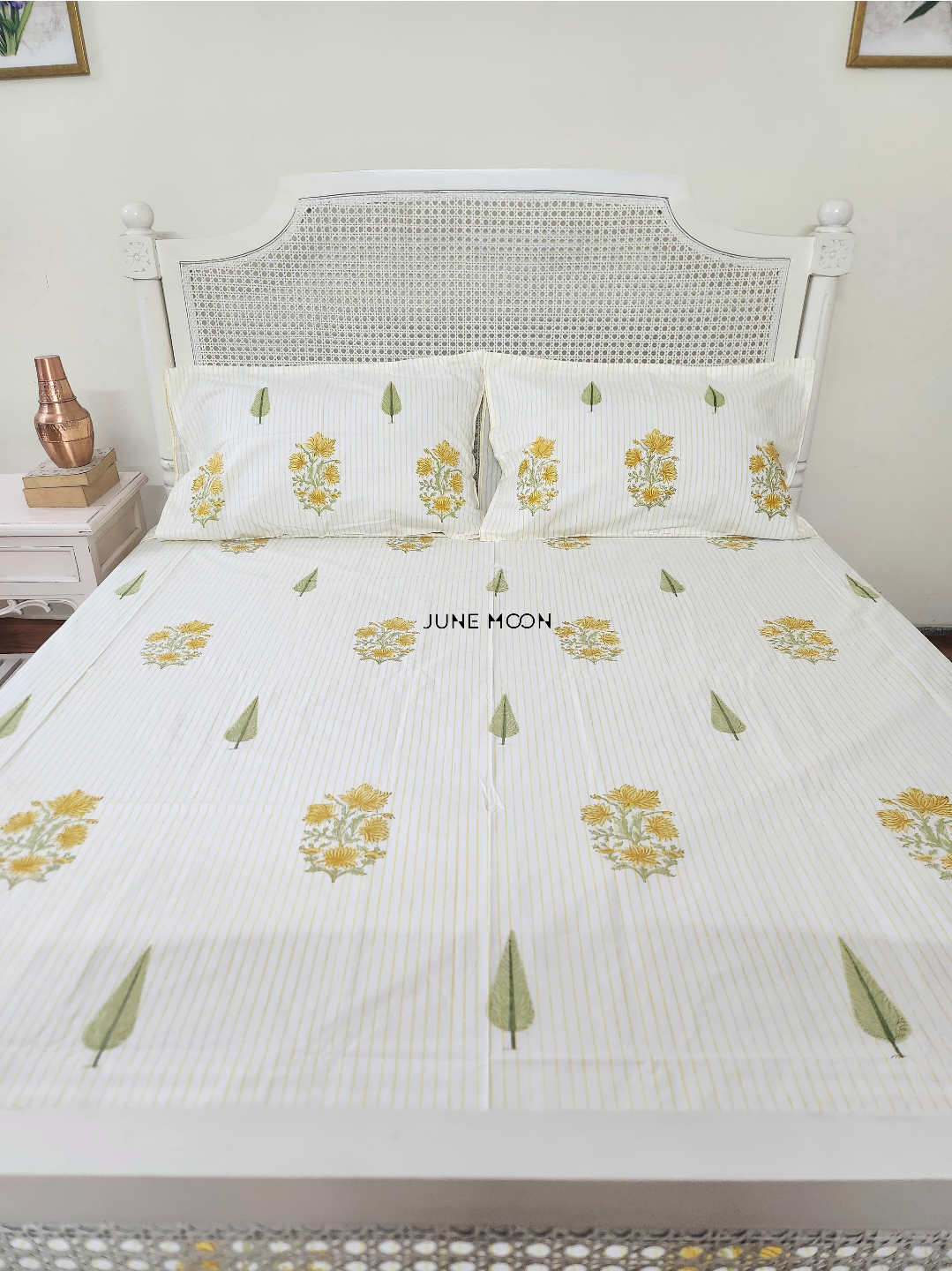 Tinted Nook - Block Printed Bedsheet Set