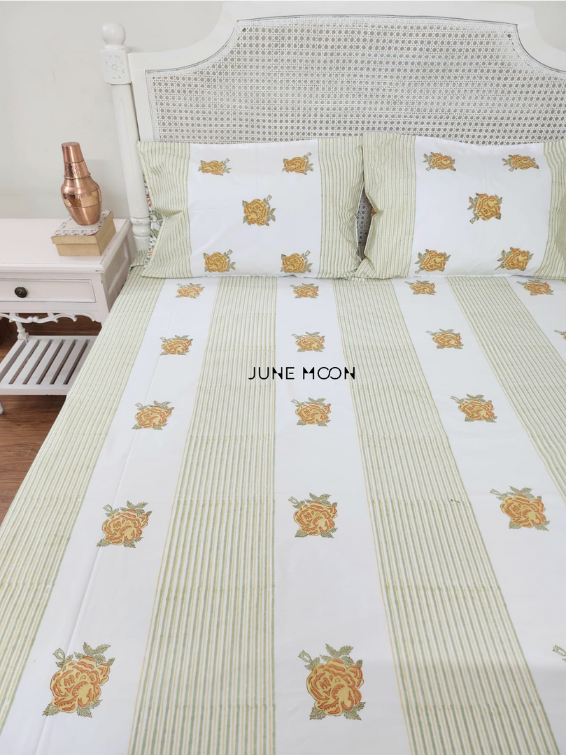 Women of Spring - Block Printed Bedsheet Set