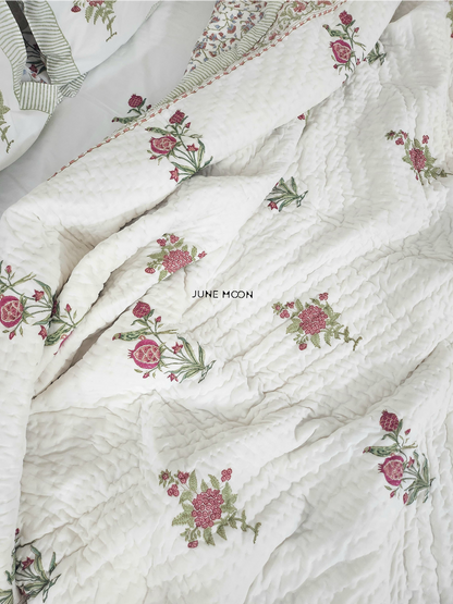 Kudrat - Block Printed Muslin Quilt