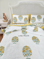 Load image into Gallery viewer, Golden Sand - Quilted Bedcover Set
