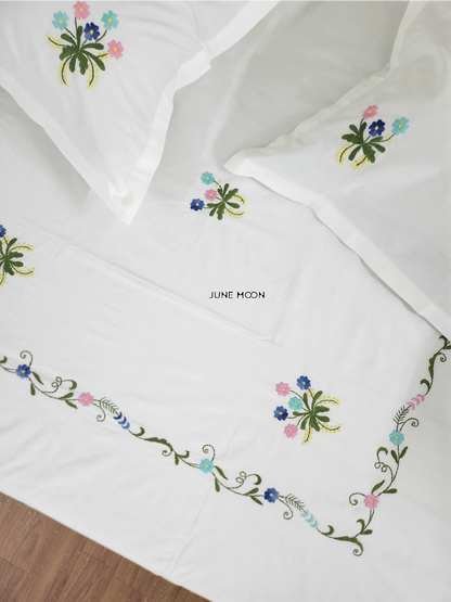Margaret - Embroidered Bedsheet Set