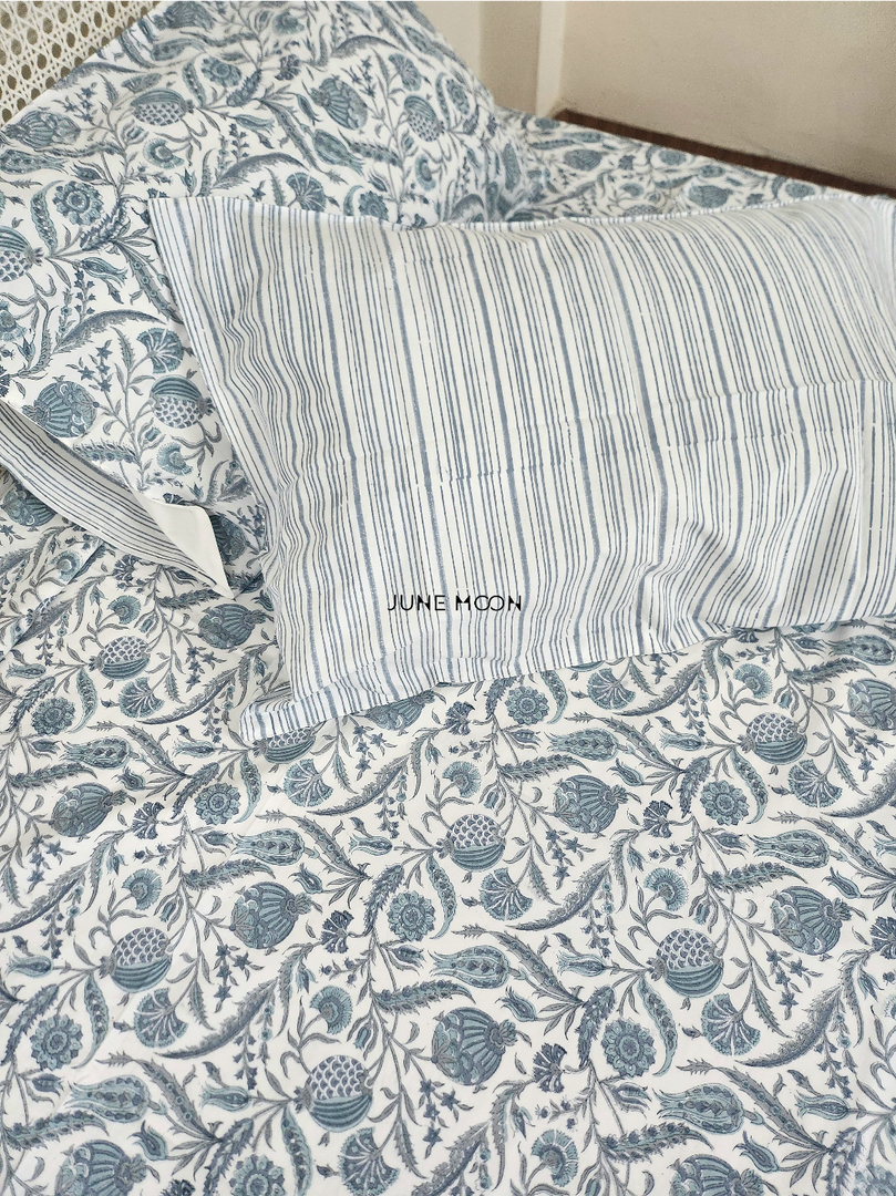 Saira - Block Printed Bedsheet Set