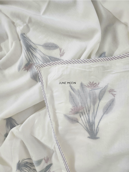 Nandini - Block Printed Muslin Dohar