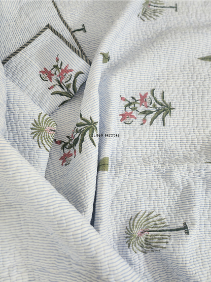 Rimjhim - Quilted Bedcover Set