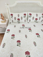 Load image into Gallery viewer, Veda - Block Printed Bedsheet Set
