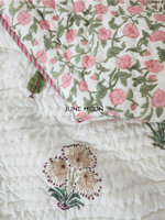 Load image into Gallery viewer, Summer Rose - Block Printed Muslin Quilt
