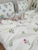 Load image into Gallery viewer, Princess Petals - Set of Quilt &amp; Bedsheet
