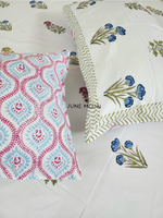 Load image into Gallery viewer, Garden To Earth - Block Printed Bedsheet Set
