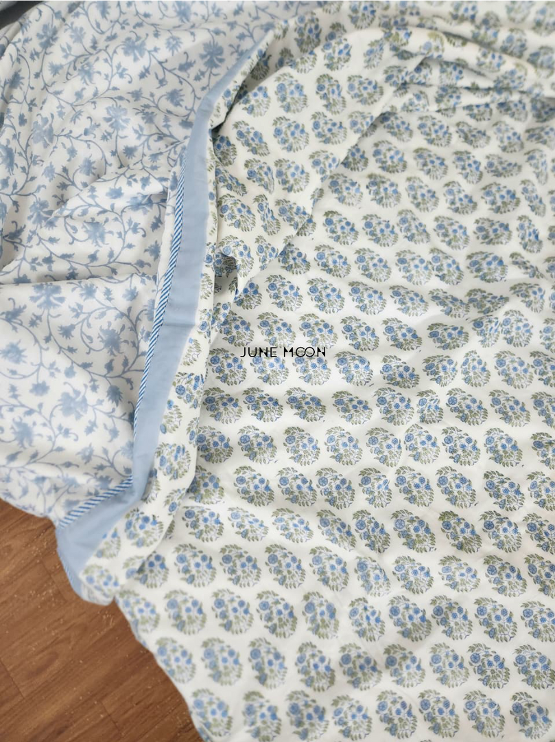 Jodhpur Diaries - Block Printed Muslin Dohar