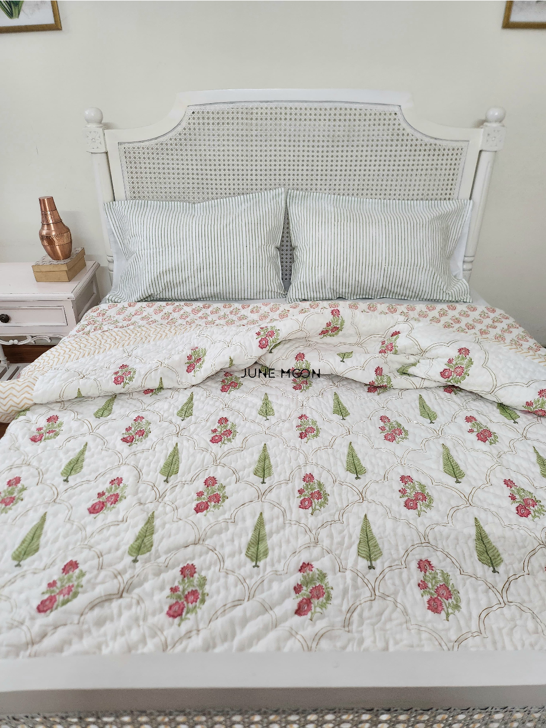 Mehreen - Block Printed Muslin Quilt