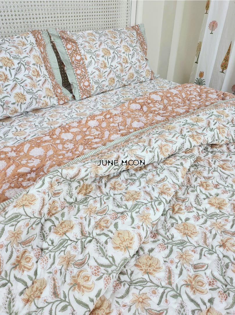 Albeli - Block Printed Muslin Quilt