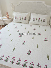 Mehrunisa - Block Printed Bedsheet Set