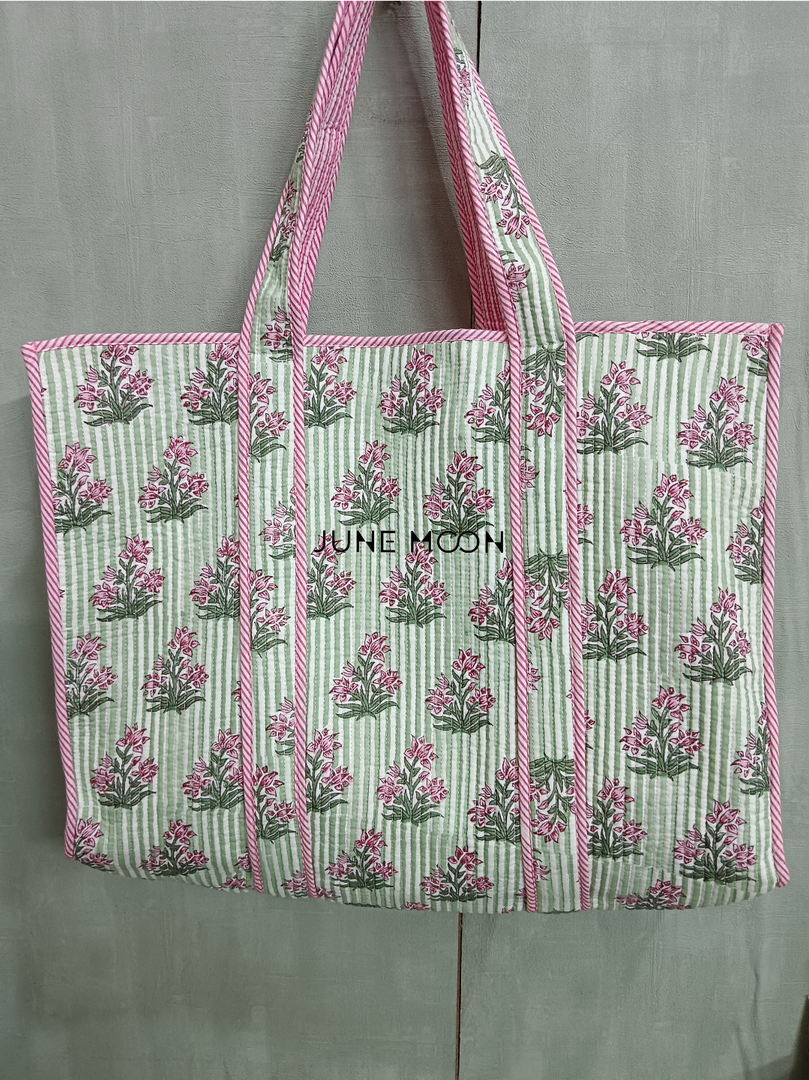Roza - Block Printed Tote Bag