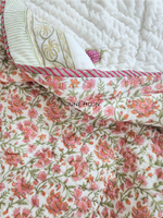 Load image into Gallery viewer, Golden Oak - Block Printed Muslin Quilt
