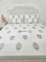 Load image into Gallery viewer, Casacream - Block Printed Bedsheet Set (Cream Base)
