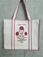Load image into Gallery viewer, Roza - Block Printed Tote Bag
