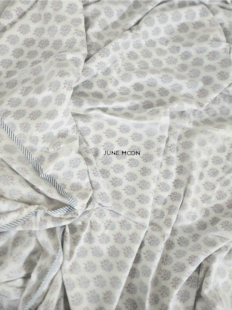 Dalilah - Block Printed Muslin Dohar