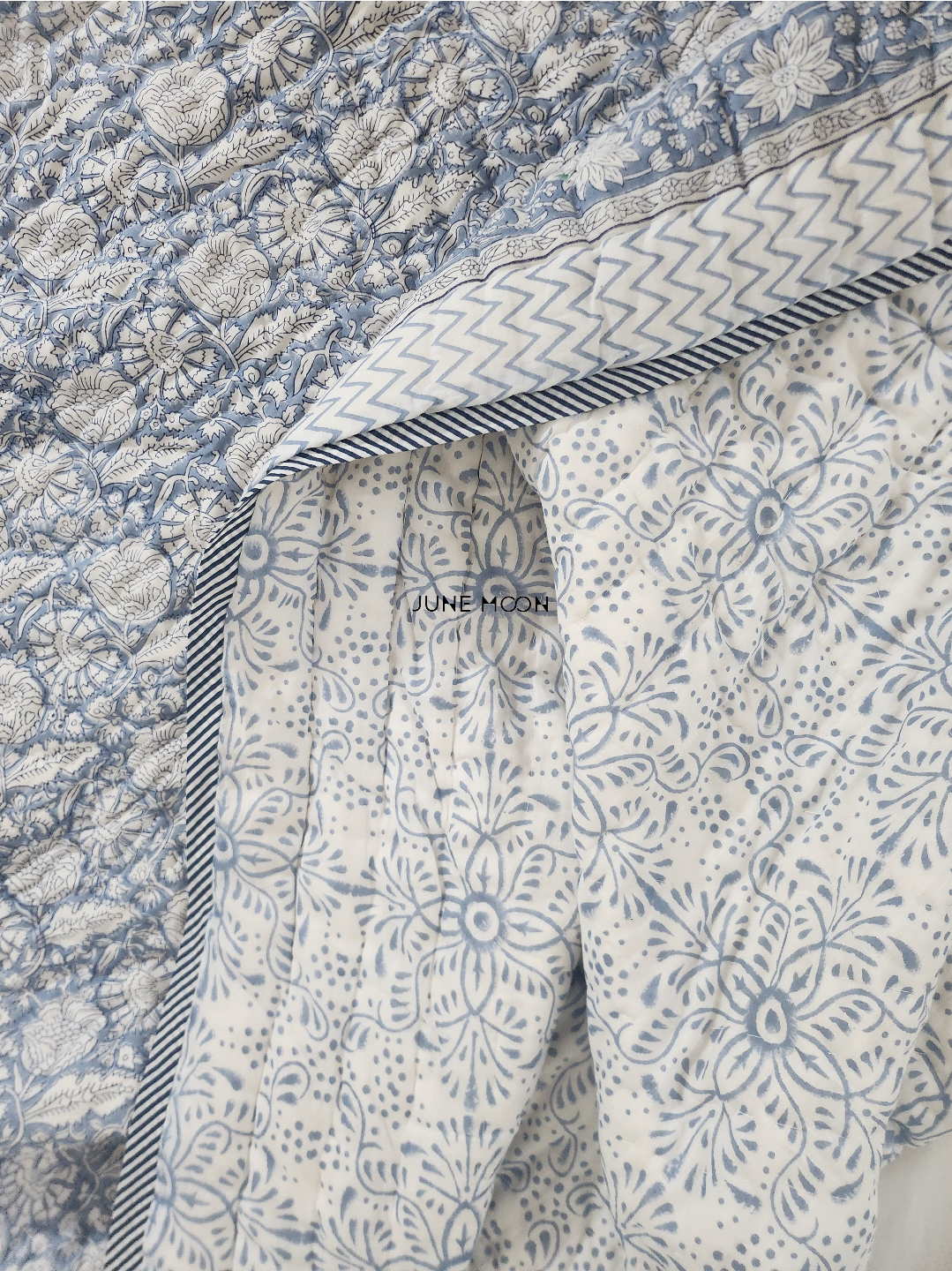 Chaandni - Block Printed Muslin Quilt