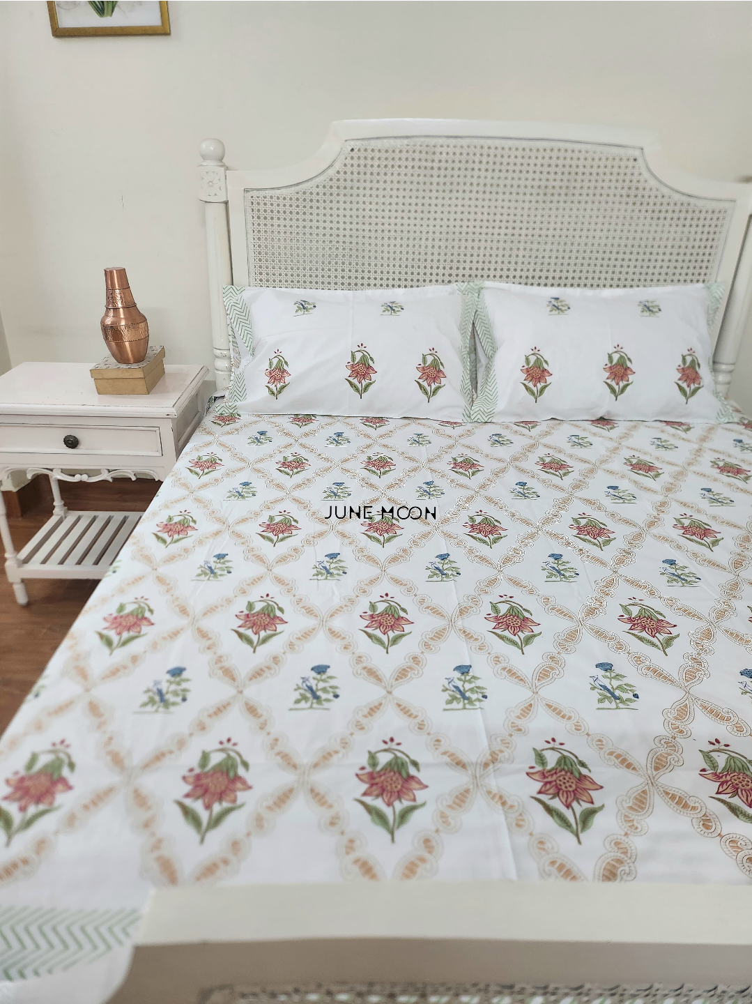 Into The Woods - Block Printed Bedsheet Set