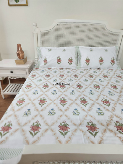 Into The Woods - Block Printed Bedsheet Set