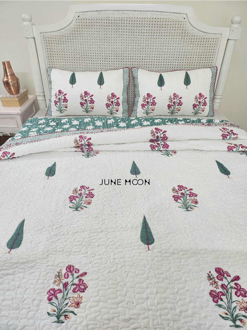 Mehjabeen - Quilted Bedcover Set