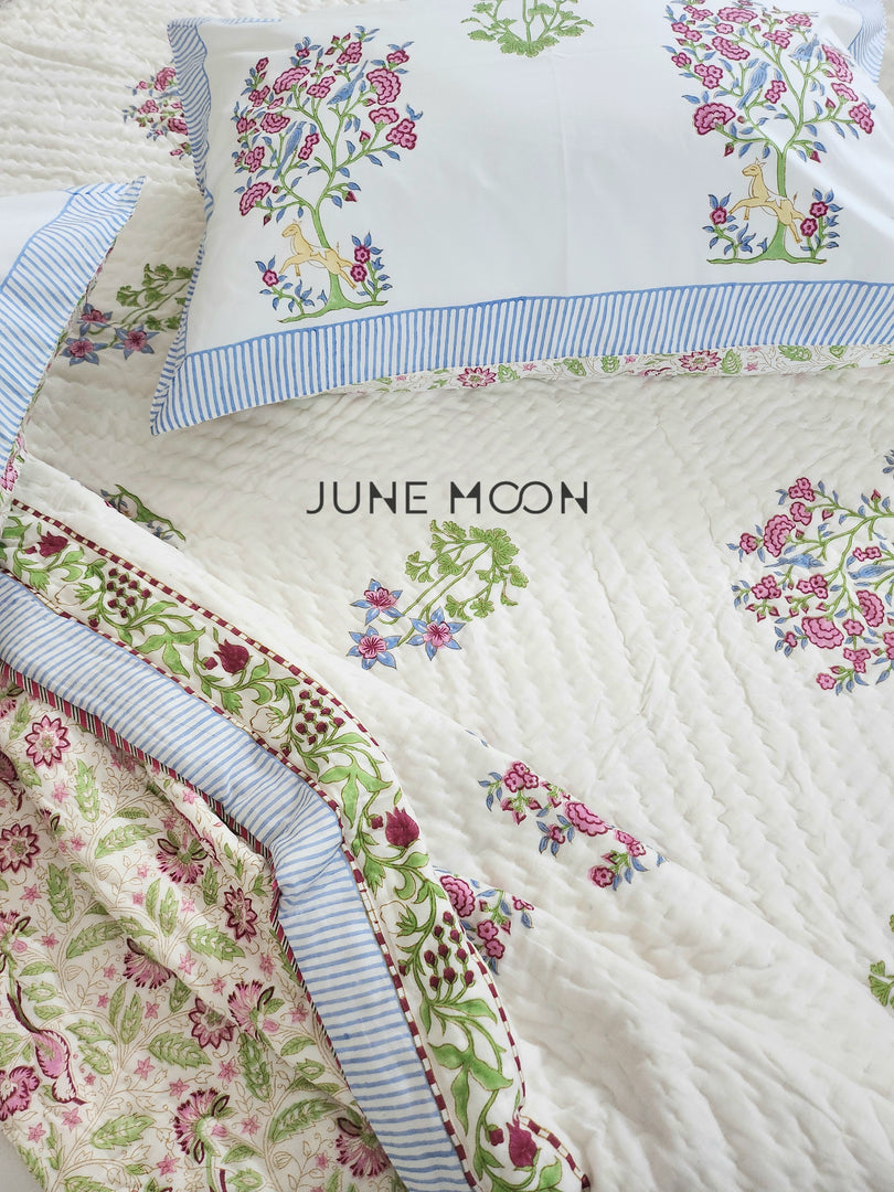 Floresta - Block Printed Muslin Quilt