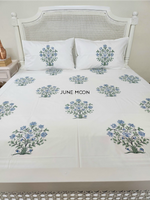 Load image into Gallery viewer, Peony Lane - Block Printed Bedsheet Set
