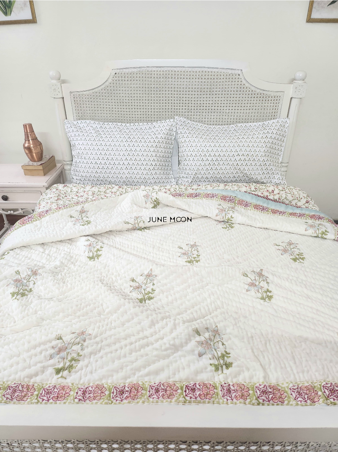 Darling Dainty - Block Printed Muslin Quilt