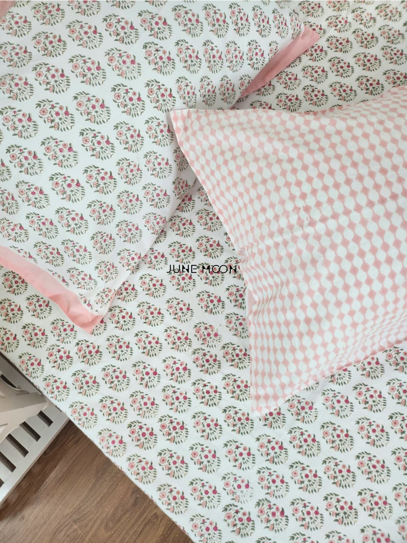 Nikhaar - Block Printed Bedsheet Set