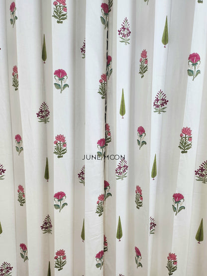 French Garden - Block Printed Curtains