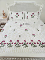Load image into Gallery viewer, Zehnaseeb - Block Printed Bedsheet Set
