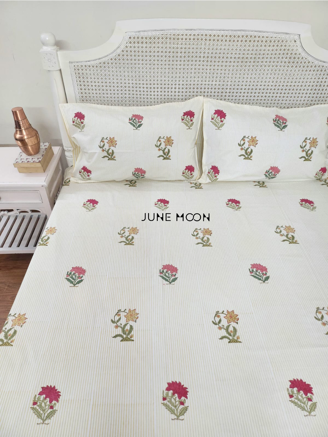 Honey Brook - Block Printed Bedsheet Set
