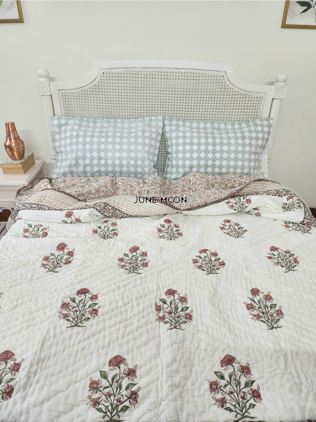 Ghazal - Block Printed Muslin Quilt