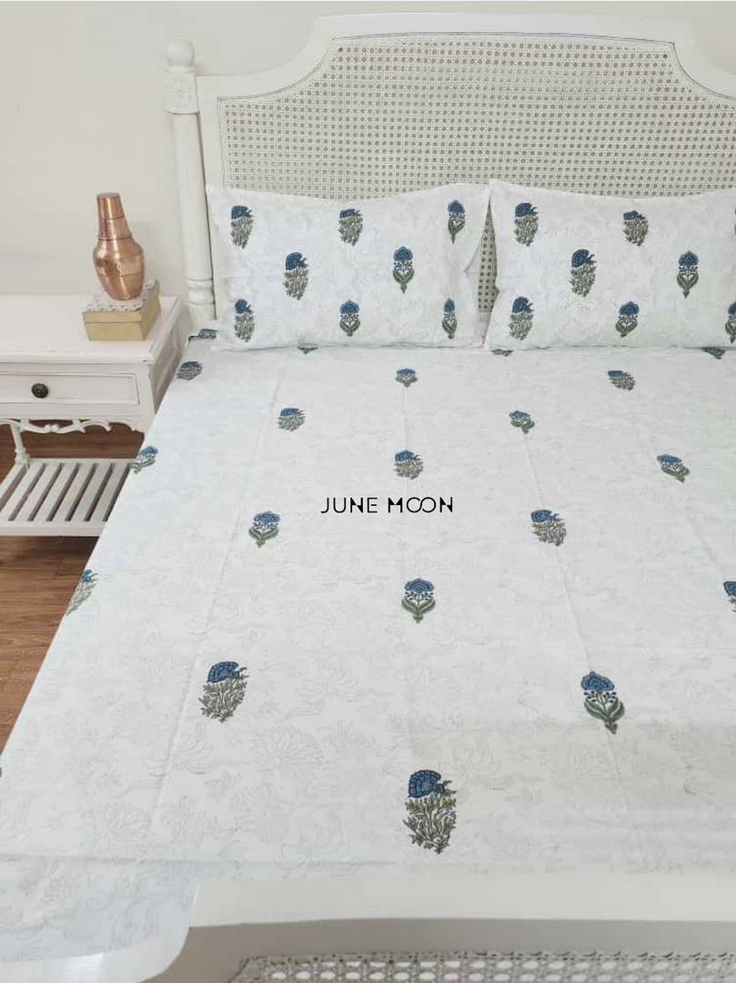 Sitaara - Block Printed Bedsheet Set