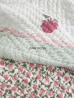 Load image into Gallery viewer, Summer Rose - Block Printed Muslin Quilt
