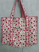 Load image into Gallery viewer, Roza - Block Printed Tote Bag
