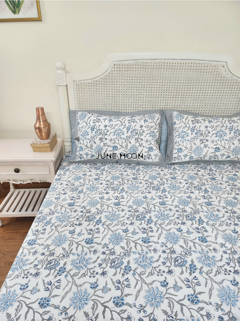 Nehar - Block Printed Bedsheet Set