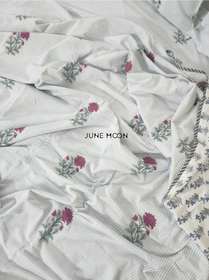 Piece of Moon - Block Printed Muslin Dohar