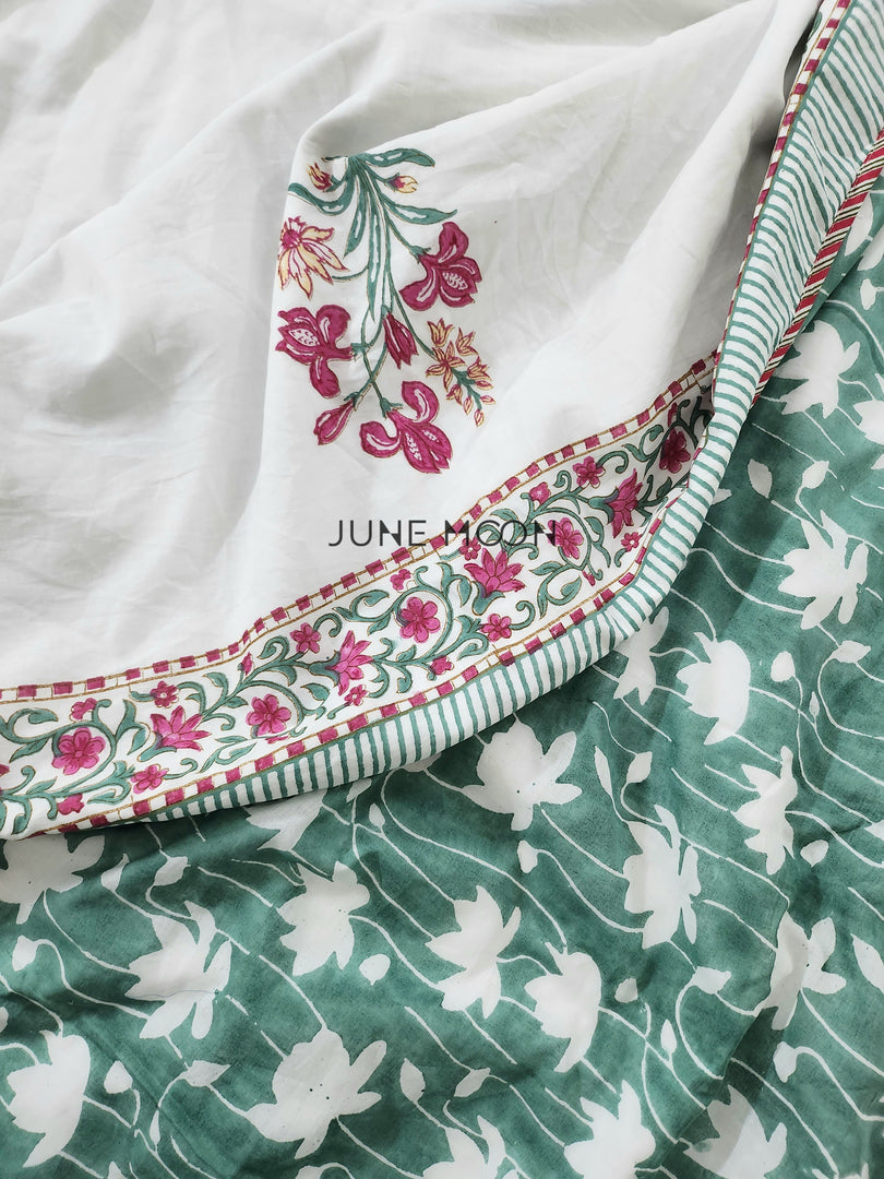 Mehjabeen - Block Printed Muslin Dohar