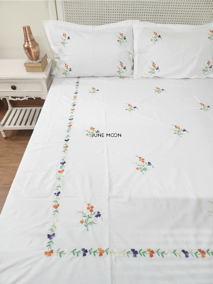 Amelia - Embroidered Bedsheet Set