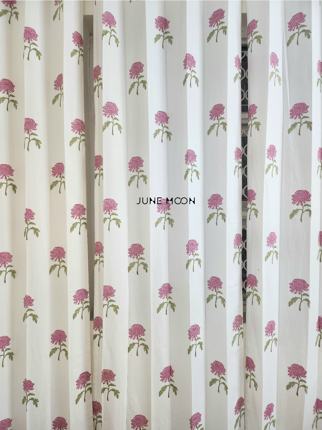 Lady Lilac - Block Printed Curtains