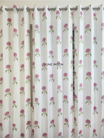 Load image into Gallery viewer, Lady Lilac - Block Printed Curtains
