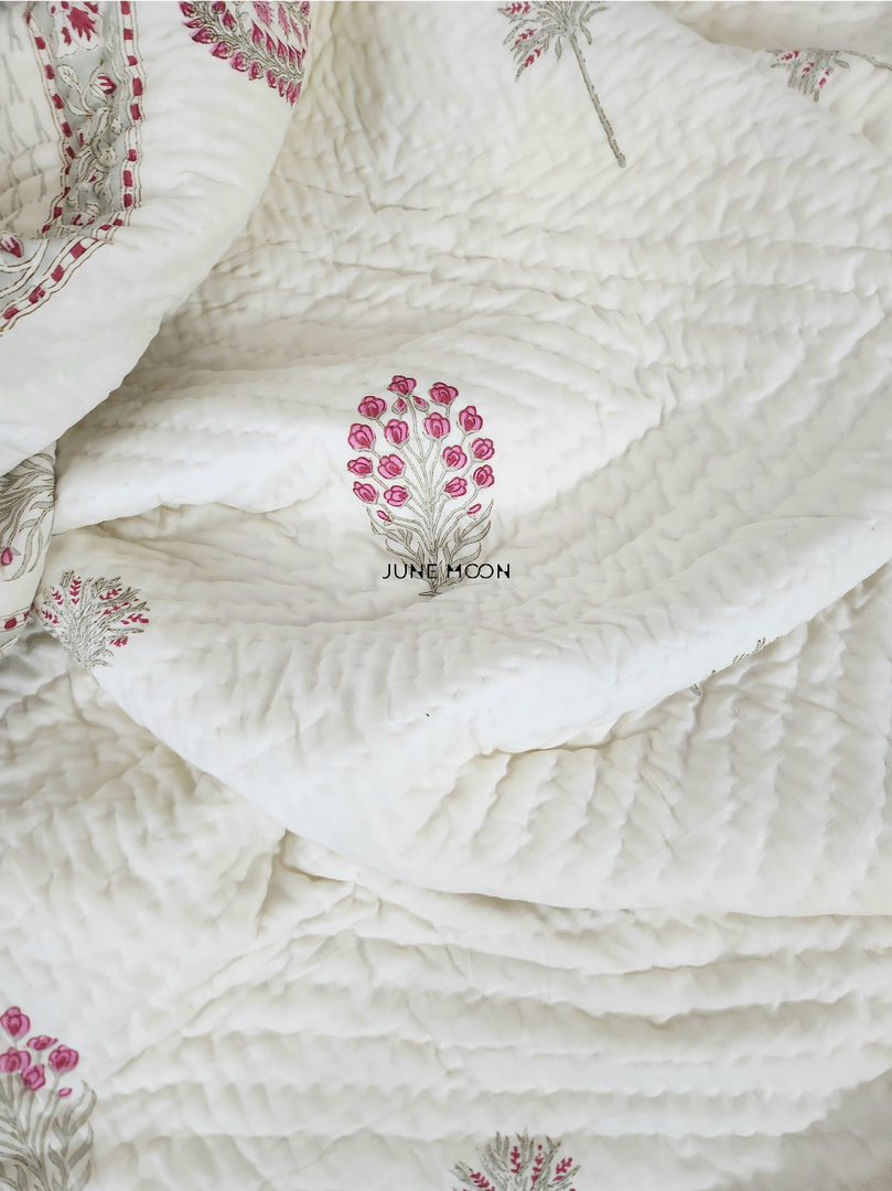 Mehreen - Block Printed Muslin Quilt